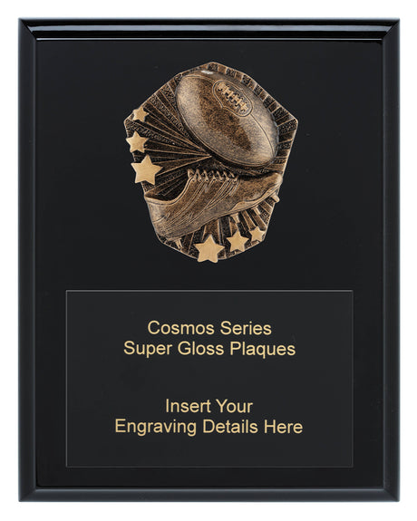 Cosmos Super Plaque - Aussie Rules 225mm