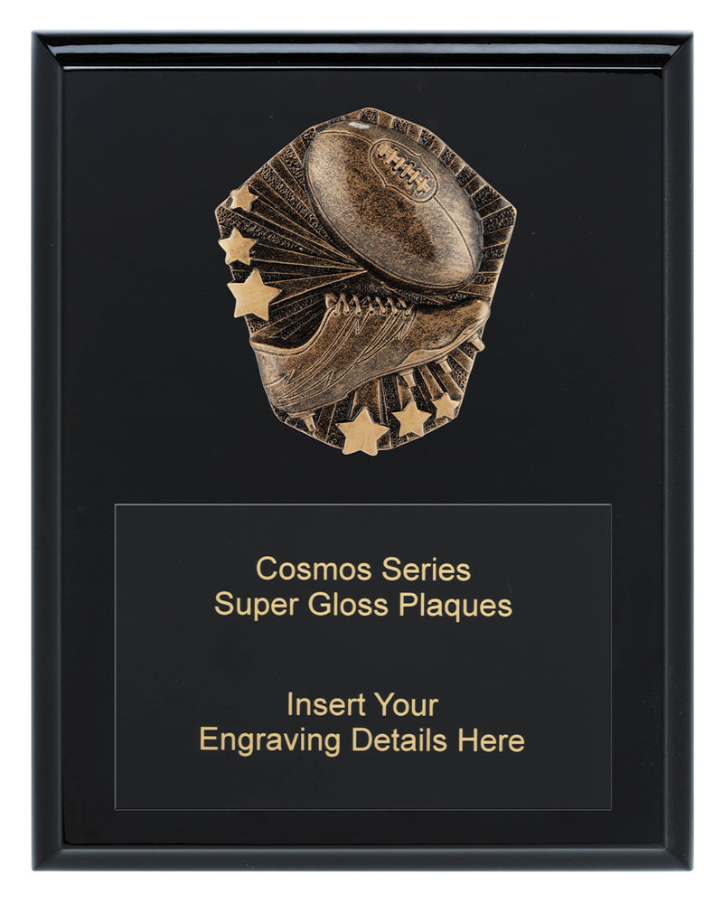 Cosmos Super Plaque - Aussie Rules 225mm