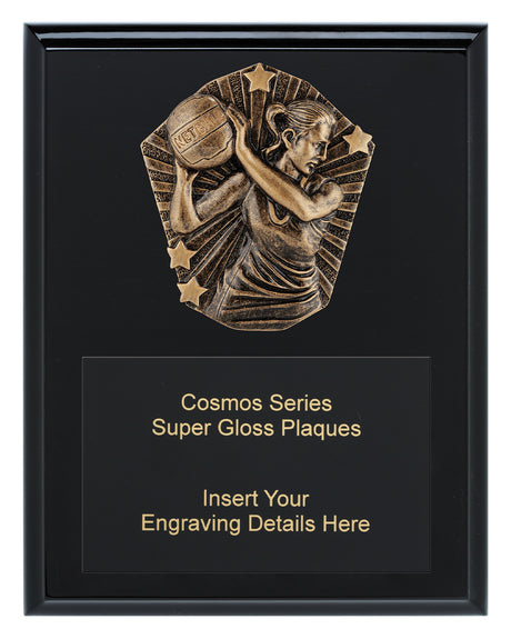 Cosmos Super Plaque - Netball 225mm