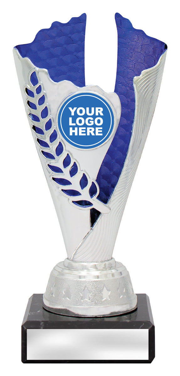 Spirit Cups - Silver / Blue 175mm