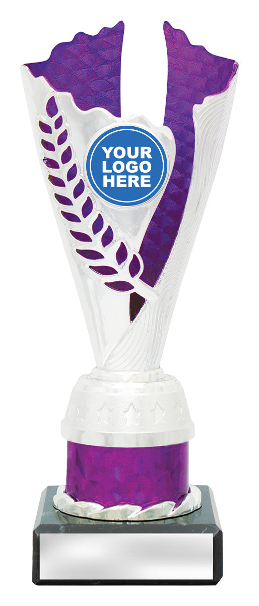 Spirit Cups - Silver / Purple 200mm