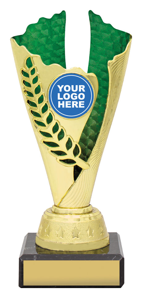Spirit Cups - Gold / Green 175mm