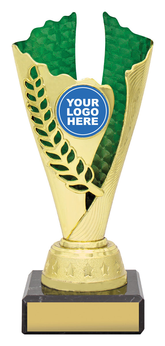 Spirit Cups - Gold / Green 175mm