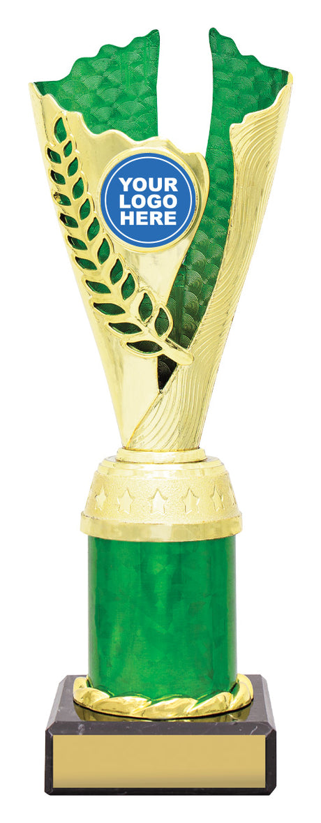 Spirit Cups - Gold / Green 225mm