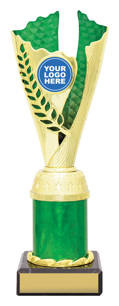 Spirit Cups - Gold / Green 225mm