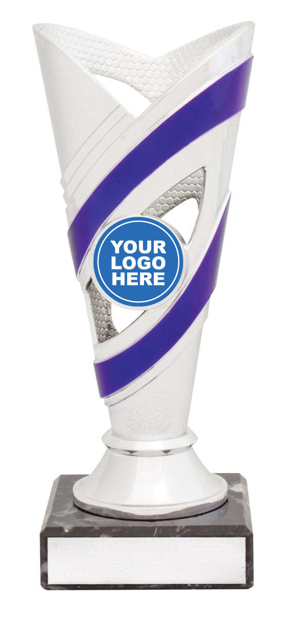 Curve Cups - Silver / Purple 170mm