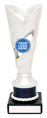 Curve Cups - Silver / Black 200mm