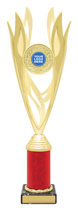 Lantern - Gold / Red 360mm