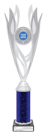 Lantern - Silver / Blue 385mm