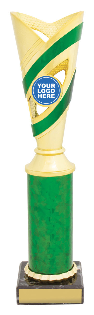 Curve Cups - Gold / Green 275mm