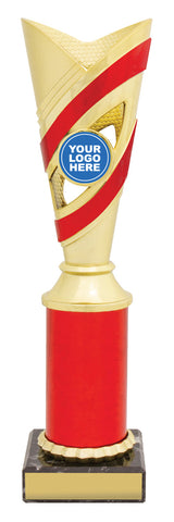 Curve Cups - Gold / Red 250mm