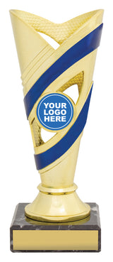 Curve Cups - Gold / Blue 170mm