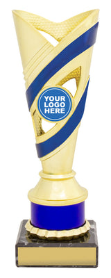 Curve Cups - Gold / Blue 200mm