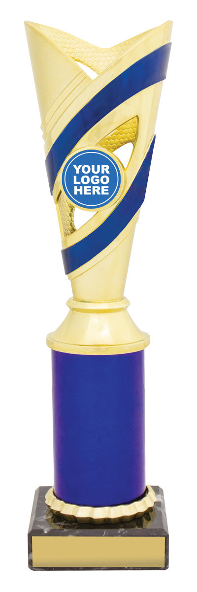 Curve Cups - Gold / Blue 250mm