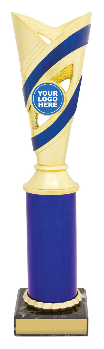 Curve Cups - Gold / Blue 275mm