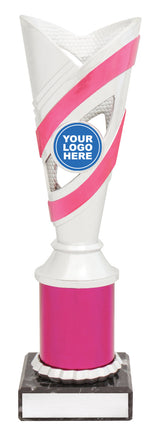 Curve Cups - Silver / Pink 225mm