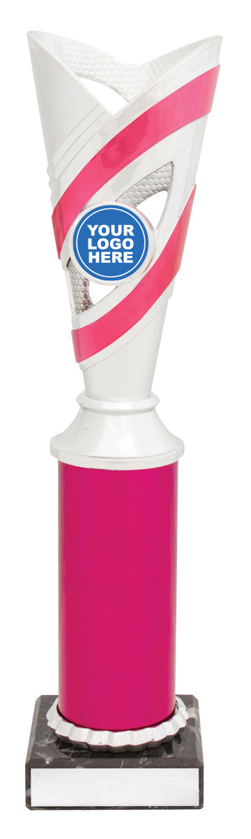 Curve Cups - Silver / Pink 275mm