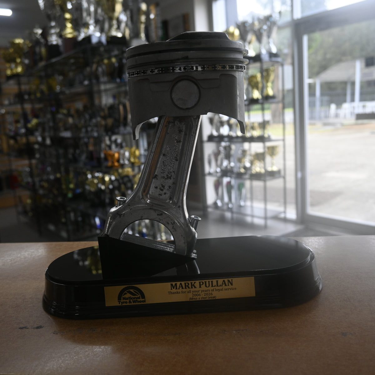 Custom Product-Mounted Service Award