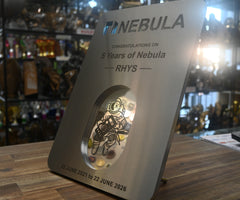 Custom Stainless Steel & Aluminium Plaque – Nebula image 1