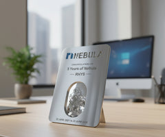 Custom Stainless Steel & Aluminium Plaque – Nebula image 2