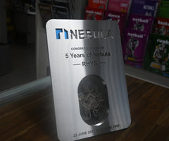 Custom Stainless Steel & Aluminium Plaque – Nebula image 3