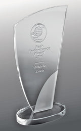 Designer Sandblasted Glass - Wedge