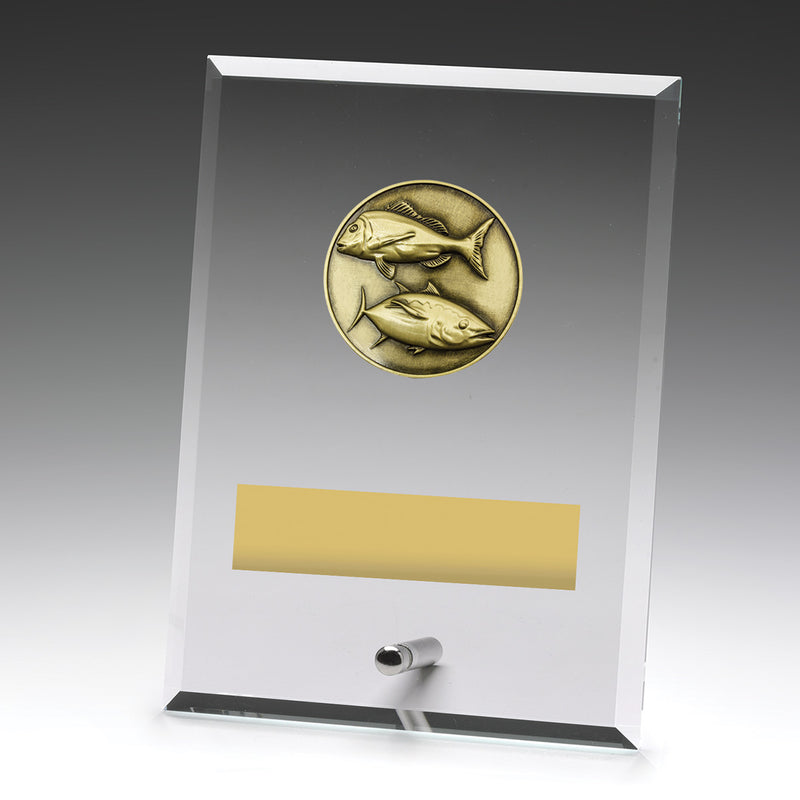 Glass Plaques - Fishing 175mm
