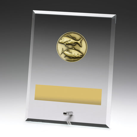 Glass Plaques - Fishing 200mm