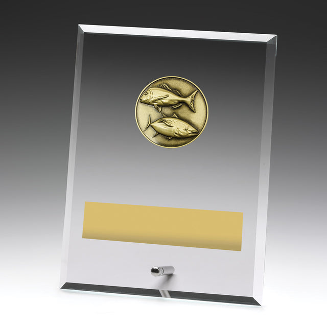 Glass Plaques - Fishing 200mm