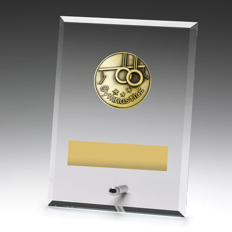 Glass Plaques - Gymnastics 175mm
