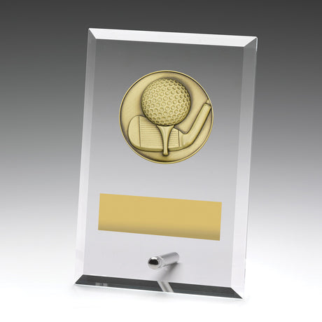 Glass Plaques - Golf 150mm