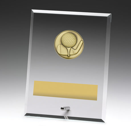 Glass Plaques - Golf 200mm