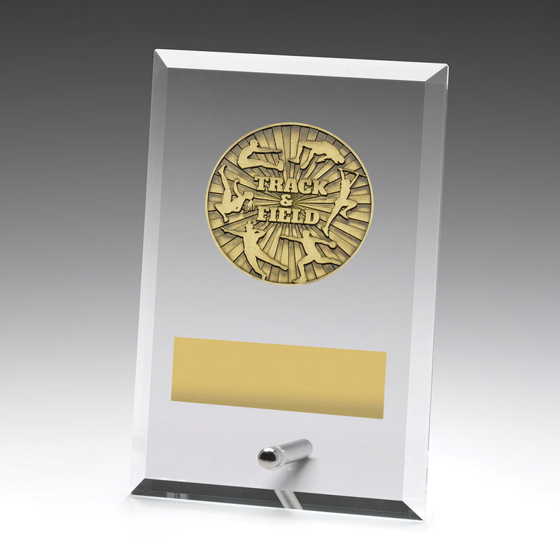 Glass Plaques - Track & Field 150mm