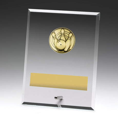 Glass Plaques - Tenpin 200mm