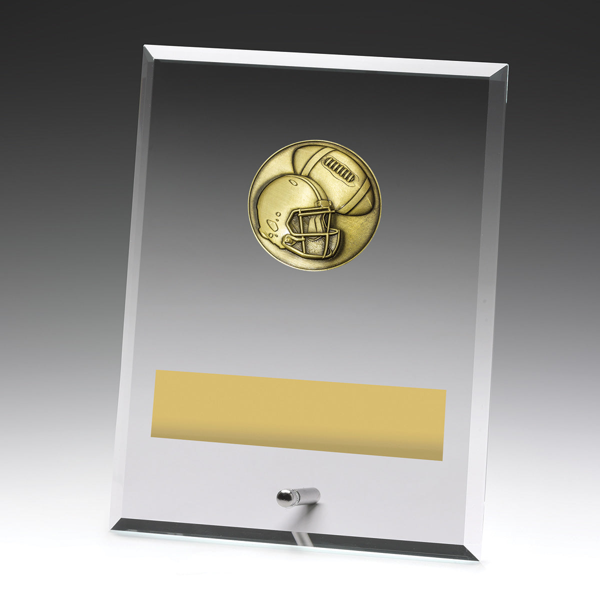 Glass Plaques - American Football 200mm
