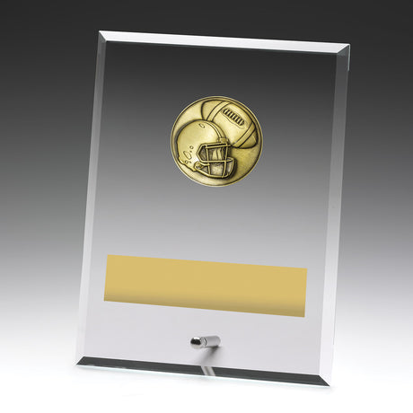Glass Plaques - American Football 200mm