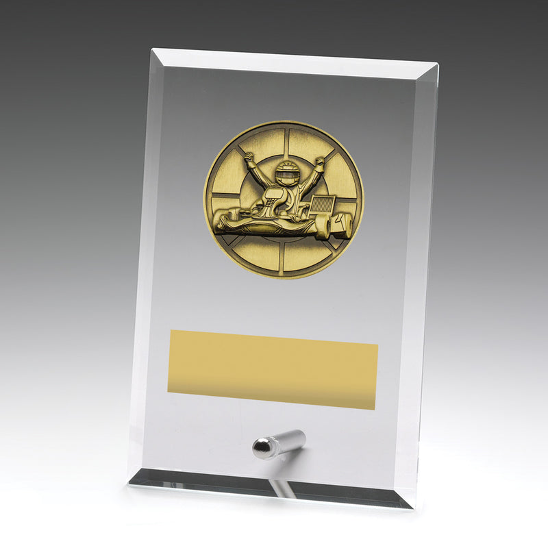 Glass Plaques - Go Kart 150mm