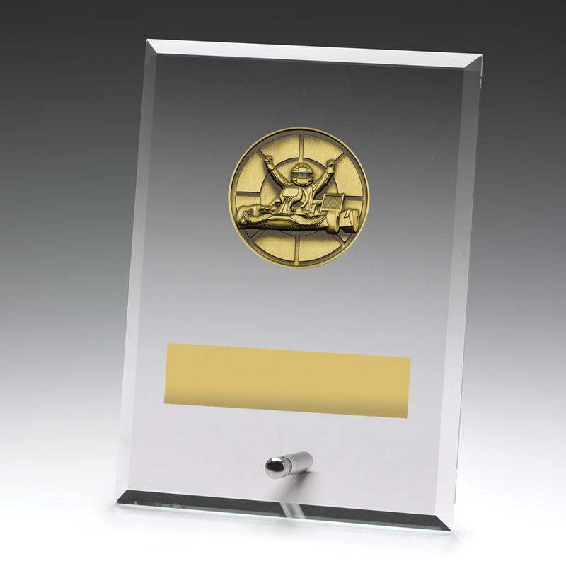 Glass Plaques - Go Kart 175mm