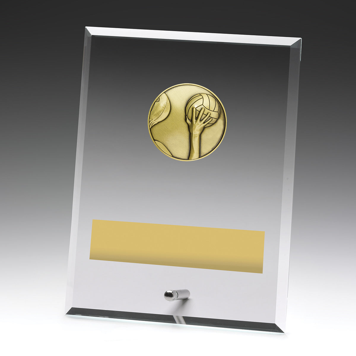 Glass Plaques - Water Polo 200mm