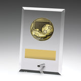 Glass Plaques - Football 150mm