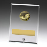 Glass Plaques - Football 200mm