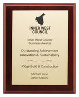 Quality Walnut Plaque 250mm