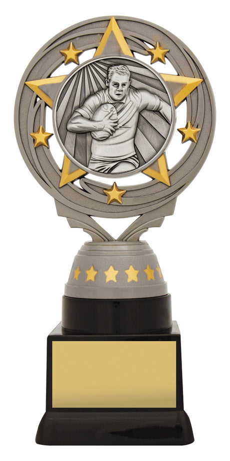 Silver Male Rugby Torch 180mm