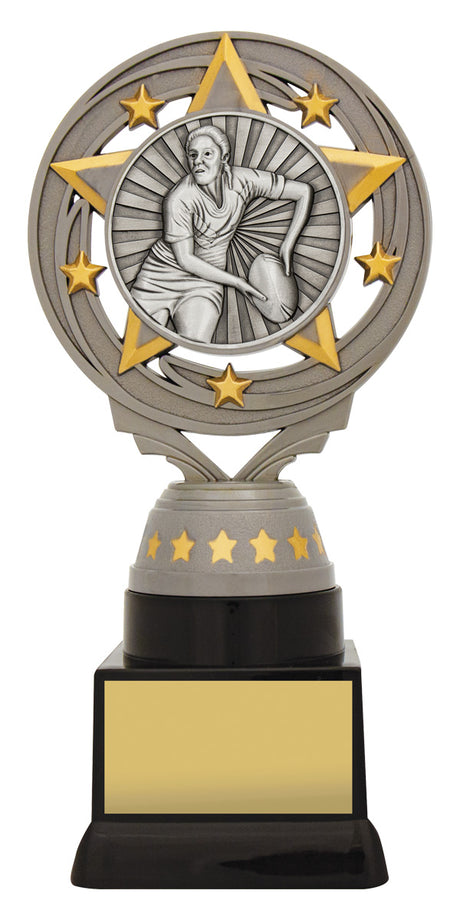 Silver Female Rugby Torch 180mm