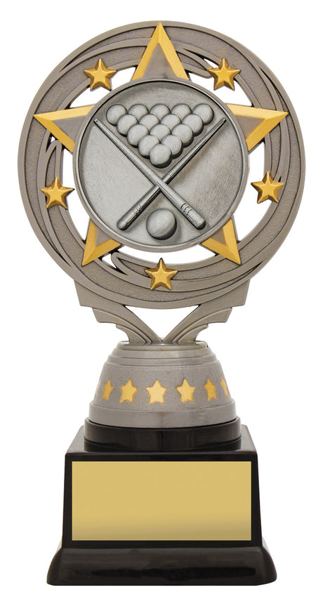 Silver Pool / Snooker Torch 165mm