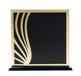 Black Laser Glass with Acrylic