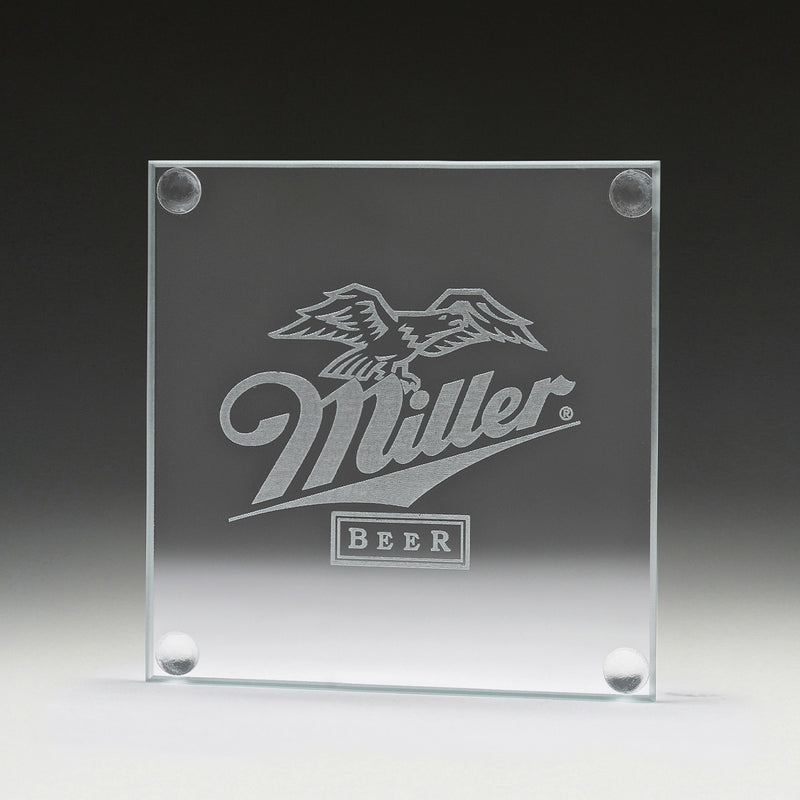 Glass Coaster - Square 100mm