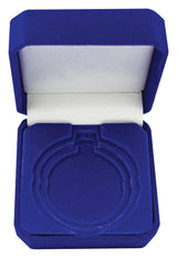 Crown Medal Box Blue 90mm