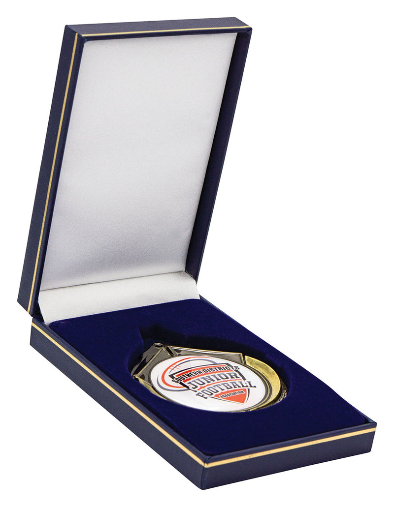 Keepsake Medal Case - 70mm Blue