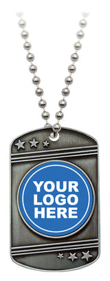 Link Tag with Chain 50mm